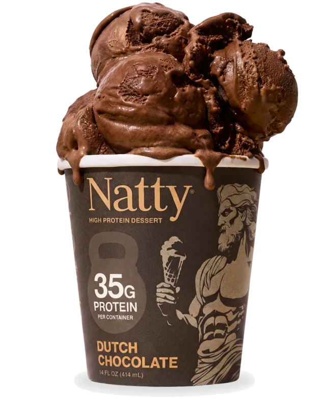 Dutch Chocolate pint, scooped over the rim